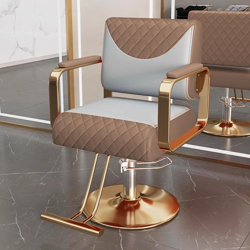 Silla de peluquería silla de belleza silla de elevación de red roja silla de corte de pelo de acero inoxidable silla de corte de pelo