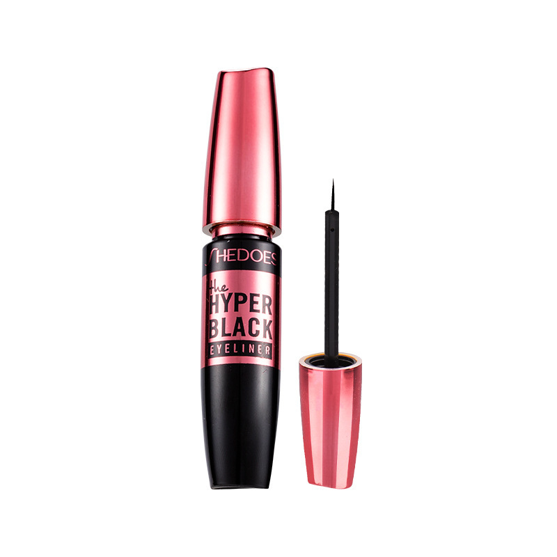 Shedoes Comercio exterior transfronterizo impermeable no manchado sedoso suave 12H maquillaje muy fino cabeza de la pluma delineador de ojos de secado rápido