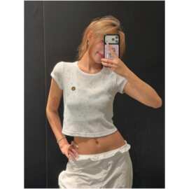 26SSYB开/1折起 小众设计  BP家华夫格系列短袖ins风满印上衣女