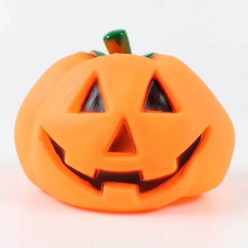 Nuevo juguete de voz de perro transfronterizo, simulación extraña de calabaza de Halloween, juguetes para perros pequeños y medianos
