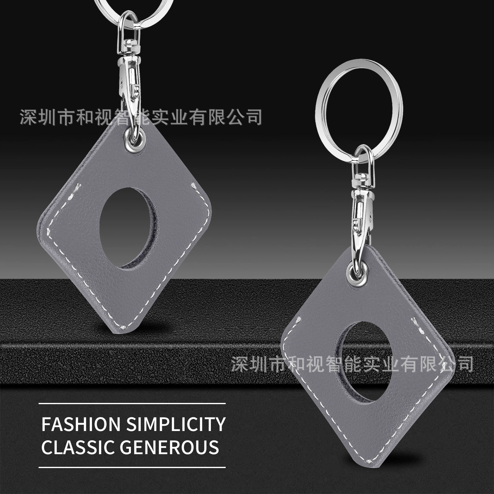 Применимо к Apple NewApple AirTag позиционирующий трекер защитный чехол кожаный защитный чехол квадрат