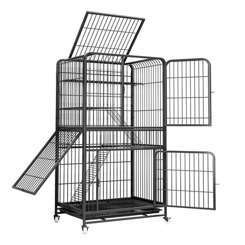 Cat Cage Home Indoor Cat Villa Super Large Three-Story Double Layer Empty Cage Cat House Small Cat Cat Bed