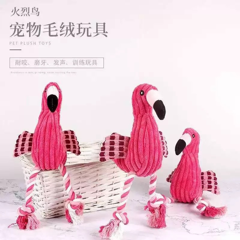 Plush vocal flamingo
