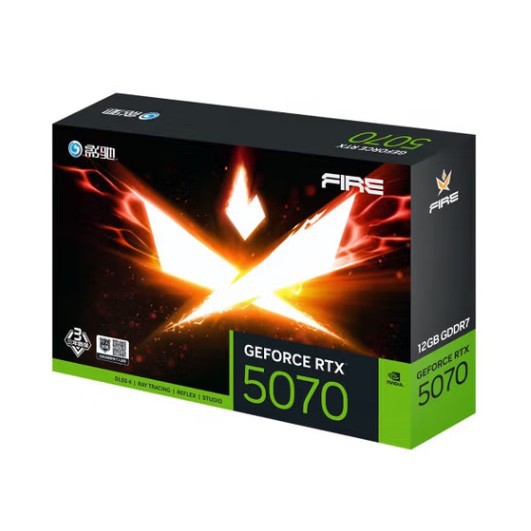 Shadow/Galaxy Graphics Card Rtx 5070 12g Ddr7 Fire Brand New