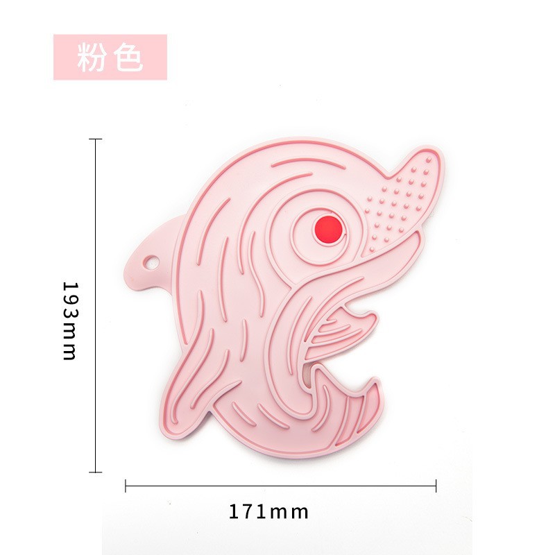 Suministros para mascotas lamiendo estera placa para mascotas de silicona Slow Food estera Slow Food Bowl lechón perro lamiendo placa estera