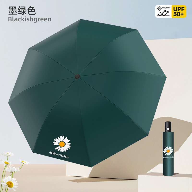 Paraguas manual, paraguas doble grande, doble uso para sol y lluvia, paraguas parasol para mujer, paraguas plegable, paraguas con revestimiento negro personalizado al por mayor