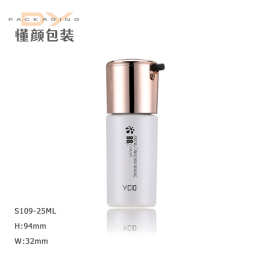 25ml旋转带锁喷头泵头乳液瓶 精华瓶 精油瓶 化妆品瓶 粉底液瓶