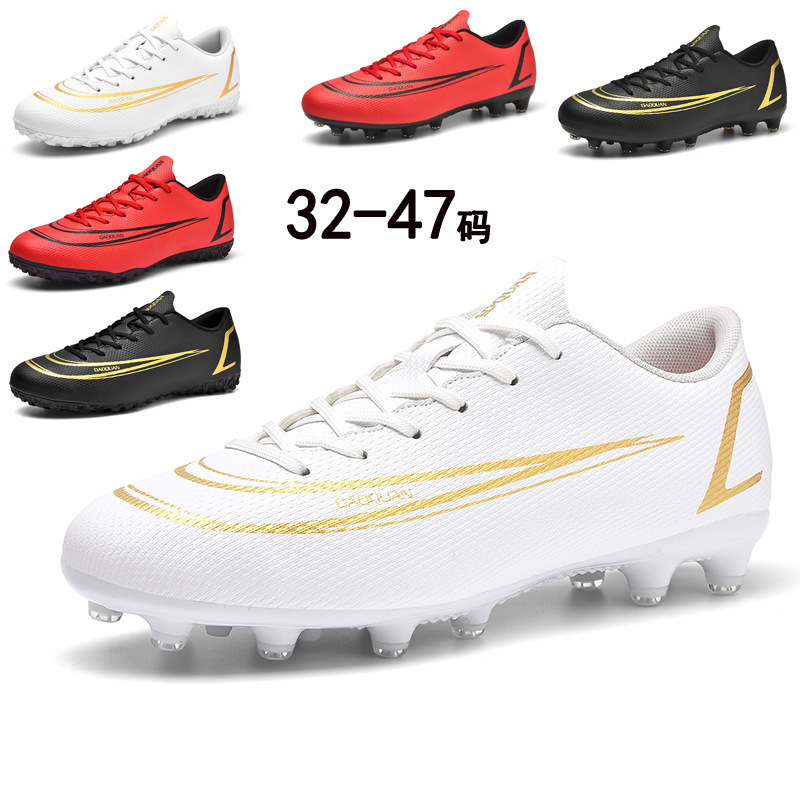 Zapatos de fútbol de halcón para hombres y mujeres antideslizantes cómodos de tamaño grande deportes ociosos de baja altura FG clavos cortos zapatos de césped para niños