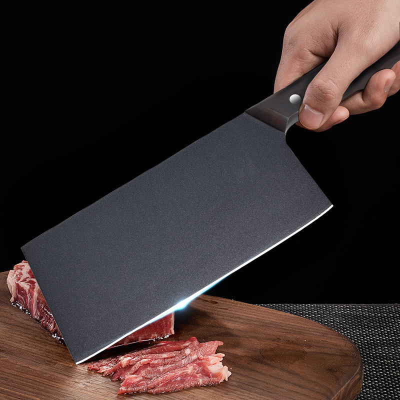 Household Kitchen Knife, Chinese-Style High-Hardness Chef's Knife, Welded Tungsten-Molybdenum Powder Steel M390 Stainless Steel Knife, Slicing Knife