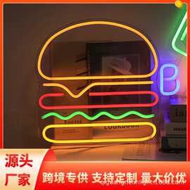 跨境霓虹灯广告标识 Custom led light球队标志灯亚马逊 etsy定制