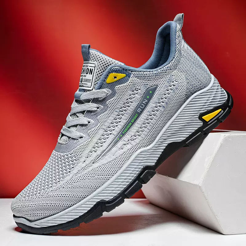 境男士登山鞋大码飞织透气运动鞋子户外徒步休闲鞋时尚潮流单鞋