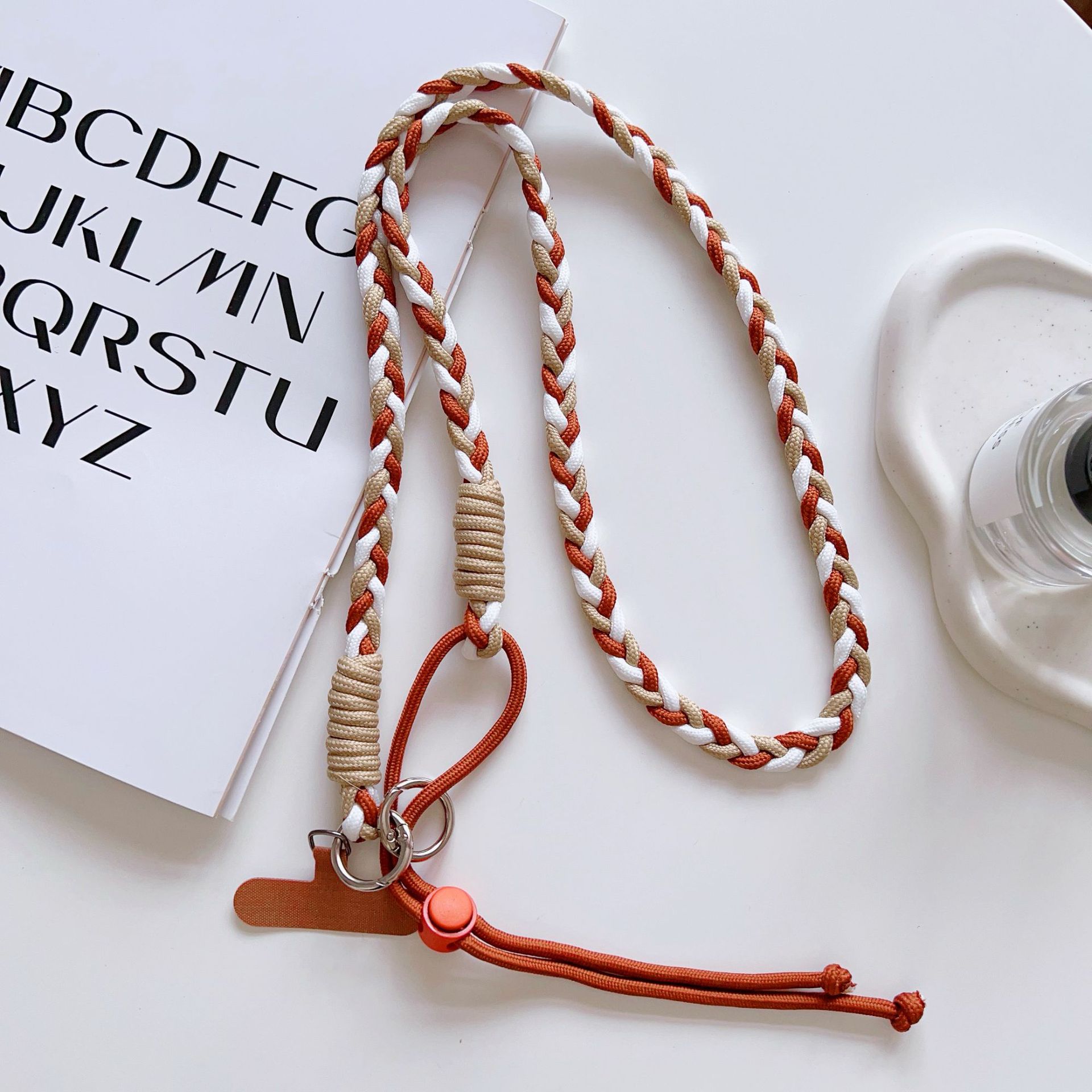 Colgante de color moda cinturón de brazo de mano nuevo antiferdida fuerte tres hebras de cuerda trenzada amor cuerda para mujeres