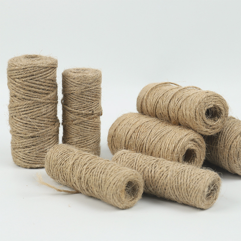 Bundle Retro Jute Rope Braided Rope Retro Edge Ornament Gardening Thin Rope Ribbon Handmade diy Material