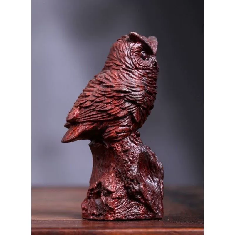 Table handle rosewood, pen, creative arm jewelry, pendant walnut, decorations, owl