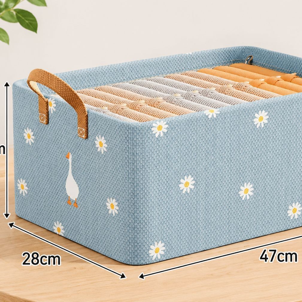 Caja de almacenamiento de marco de acero para ropa Caja de almacenamiento tipo cajón plegable Caja de almacenamiento de pantalones Caja de almacenamiento de ropa