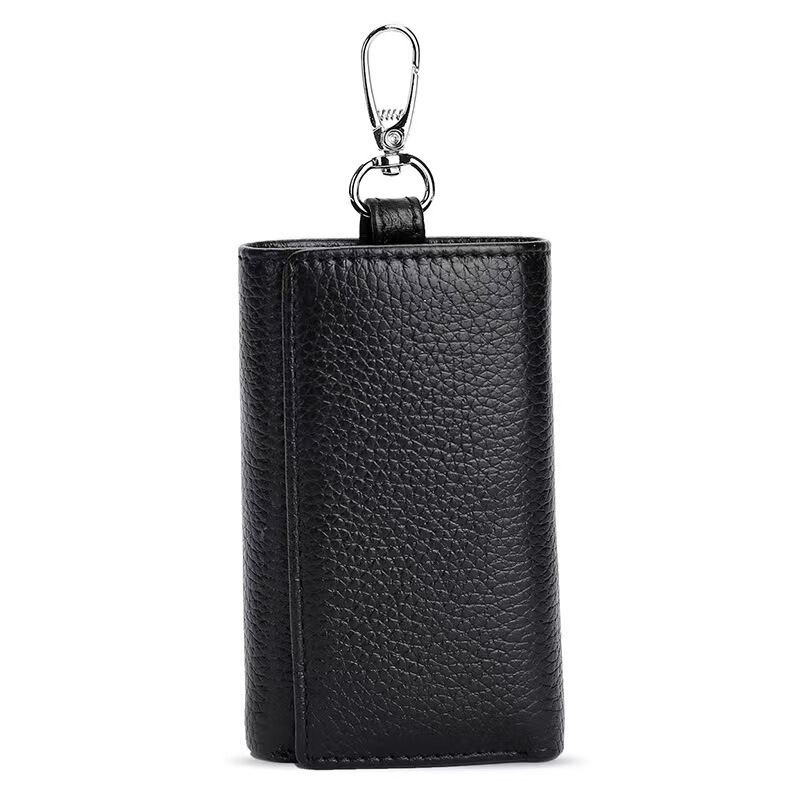 Factory Supply First-Layer Cowhide Key Bag Taobao Hot-Selling Genuine Leather Women's Coin Purse Cute Functional Key Bag Factory Supply First-Layer Cowhide Key Bag Taobao Hot-Selling Genuine Leather Women's Coin Purse Cute Functional Key Bag