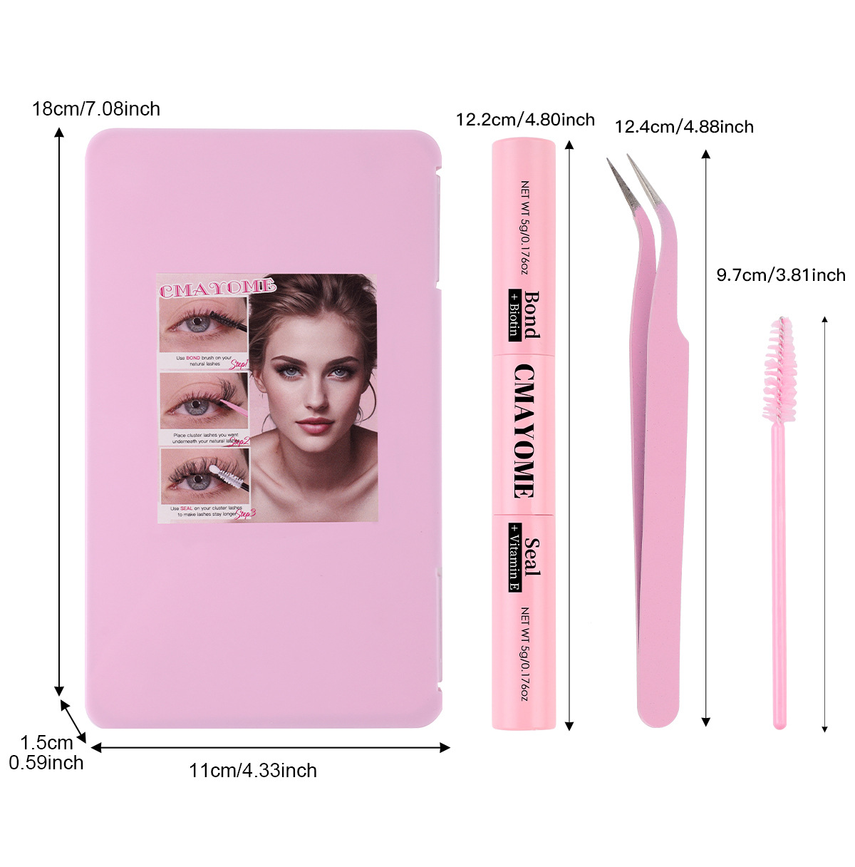 Natural Cluster Eyelashes Diy Segmental Faux Eyelash Extensions_voghion.com