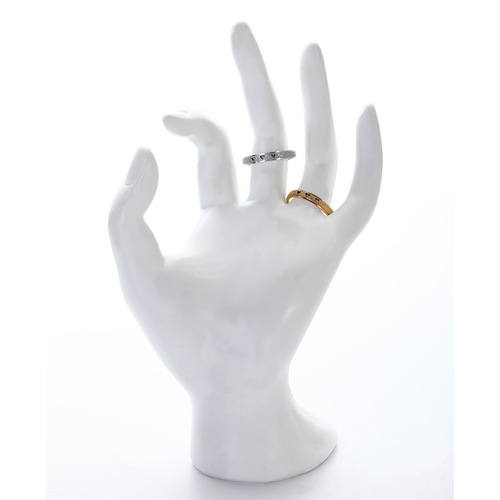  new factory direct supply simple frosted hollow three hearts female individually packaged couple rings