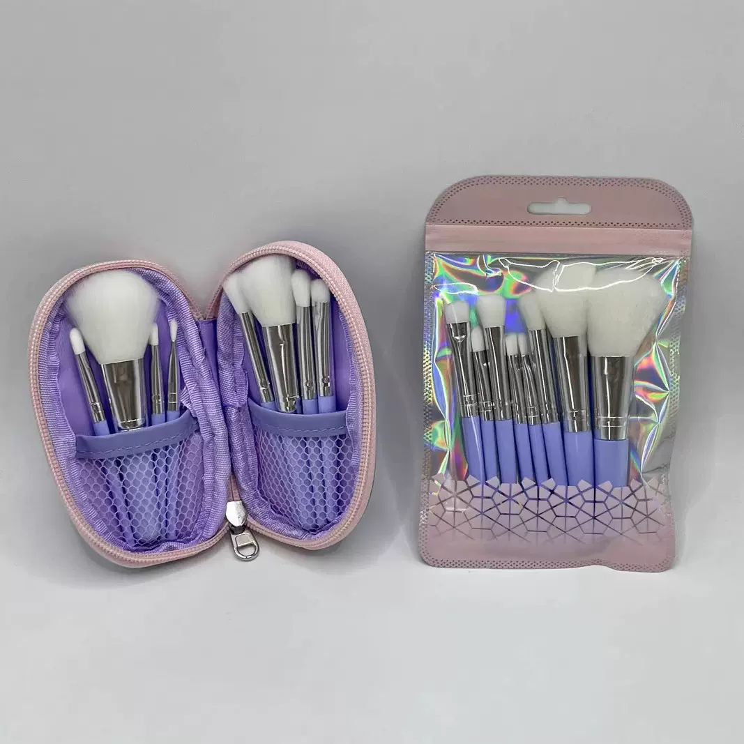 新8支迷你化妆刷带刷包鼻影刷全套散粉底腮红刷眼影刷子厂家现货