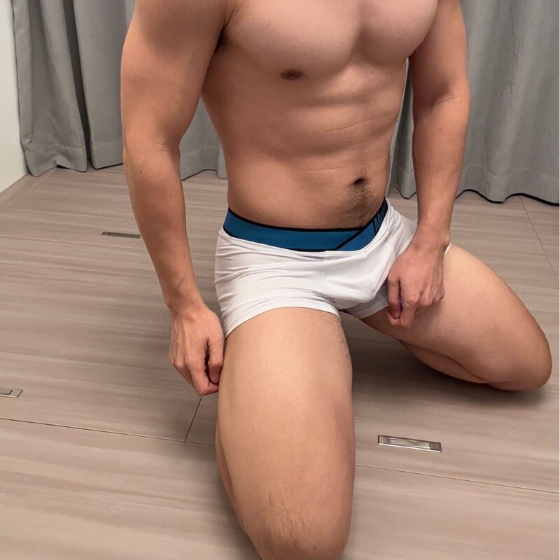 [Ginger Coach Real Shot Series] Explosions Big V Belt Men's Four-Corner Pants Laser Gradient Four-Corner MP2577