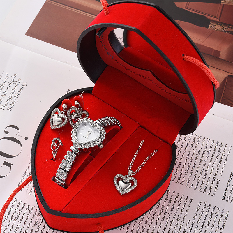 Reloj de moda para mujeres joyería set regalos collares pulseras relojes de pulsera de cuarzo mujeres