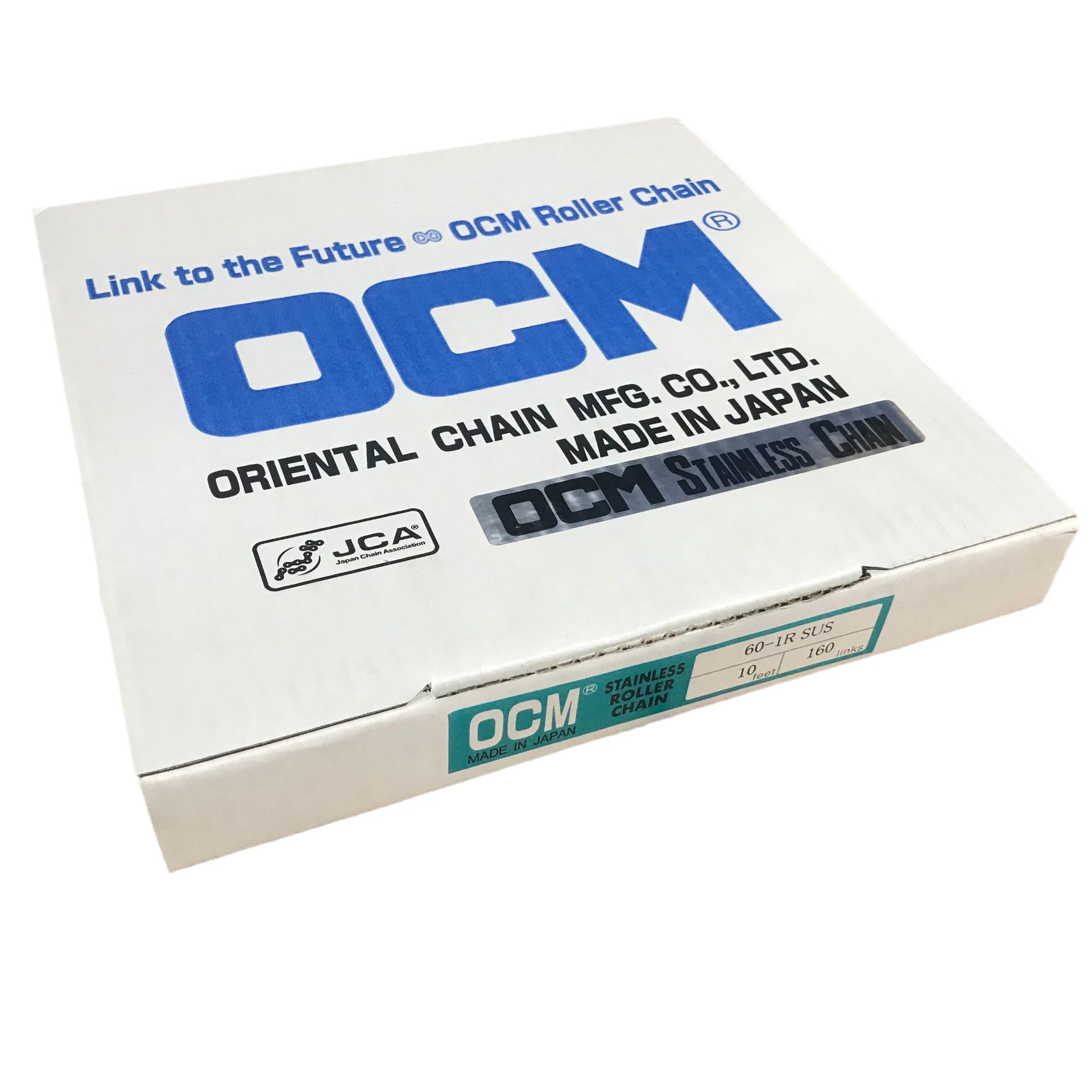 日本OCM 60-1 不锈钢滚子链条 6分单排链条12A