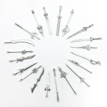 1个刀剑合金挂件宝剑长剑西洋剑  DIY合金饰品配件钥匙扣吊坠配饰