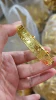 Golden bracelet, dragon and phoenix