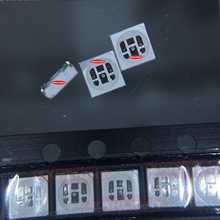 LED贴片灯珠3535RGB三色红蓝绿三色发光管3535体积透明白面七彩