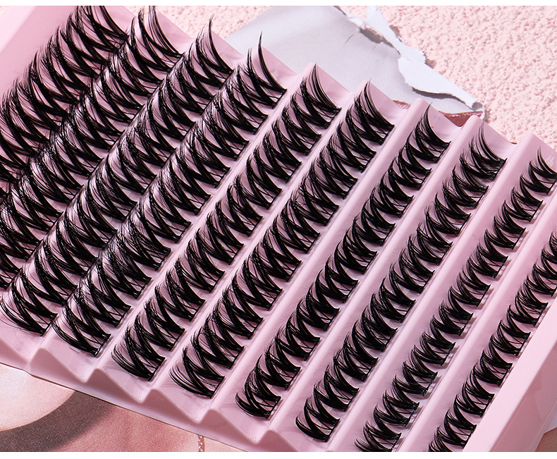New  single cluster natural large capacity eyelashes, segmented hair, daily DIY grafting eyelashes_voghion.com