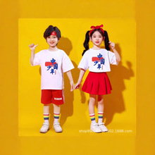六一儿童啦啦队小学生运动会开幕式班服幼儿园舞蹈表演服装中国风