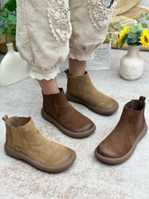 复古短靴子女秋冬季2025新款平底春秋单靴休闲小踝靴切尔西靴