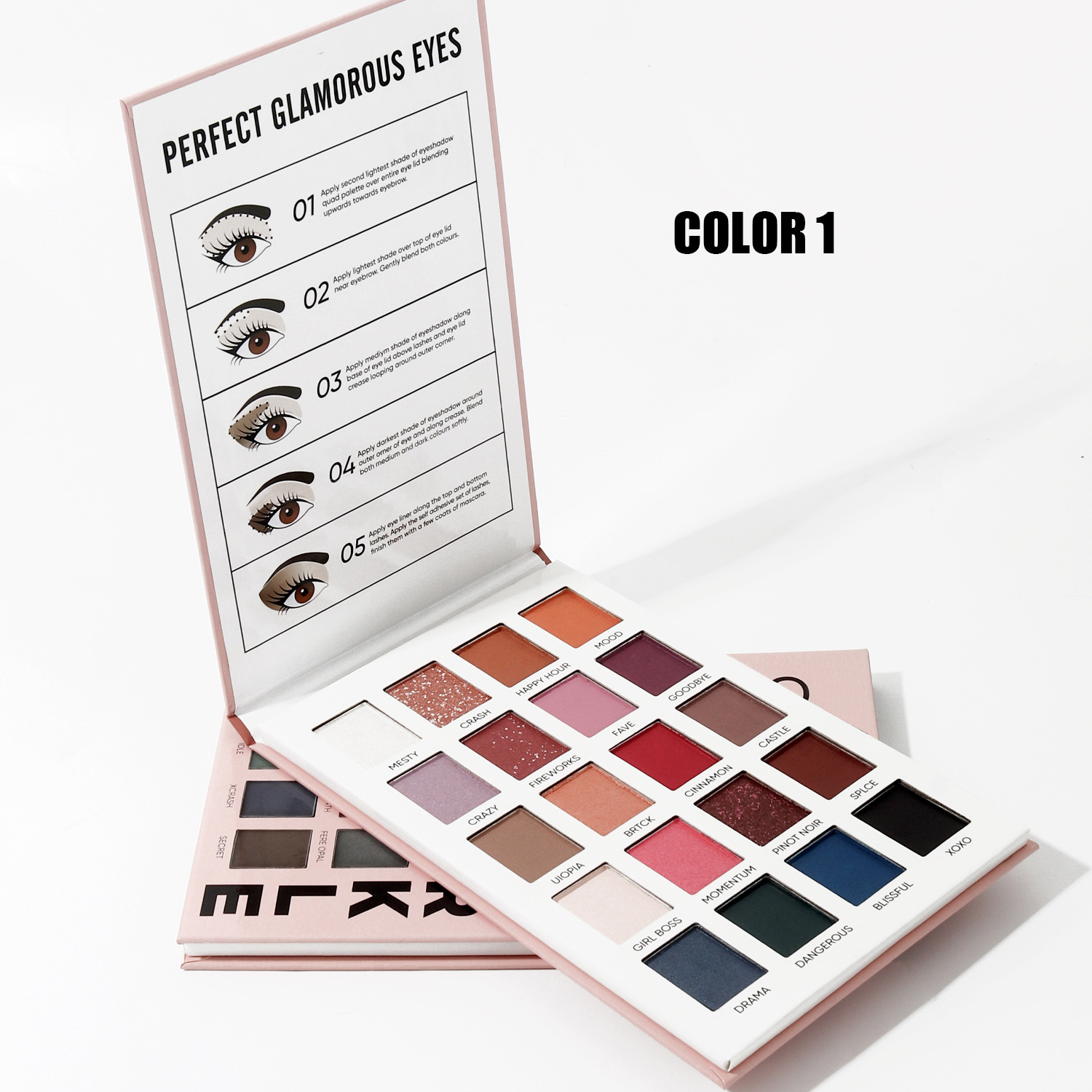 MISSYOUNG Cross-border 20-color eyeshadow palette, paper eyeshadow, pearlescent eye makeup, matte eyeshadow, Amazon undefined
