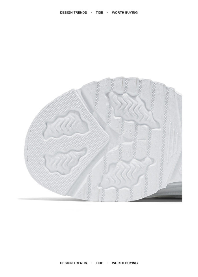 Giày thể thao nam đế dày da nhân tạo chống nước, gót 3-5 cm, dây buộc — Màu trắng, Màu đen chi tiết 7
