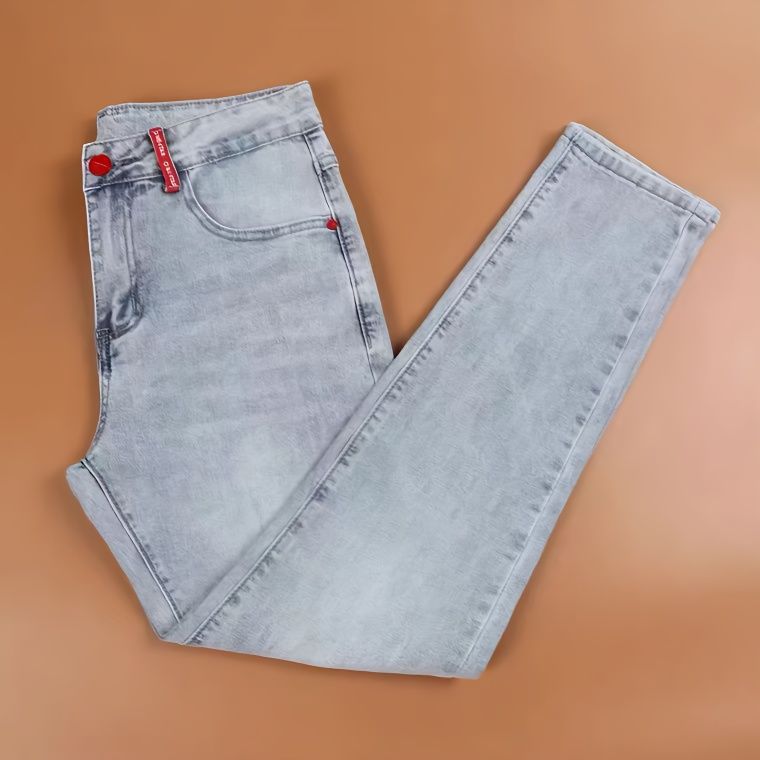 Jean brodé de luxe léger pour hommes, pantalon droit slim élastique, styles fins pour le printemps et l'automne, lavable polyvalent_voghion.com
