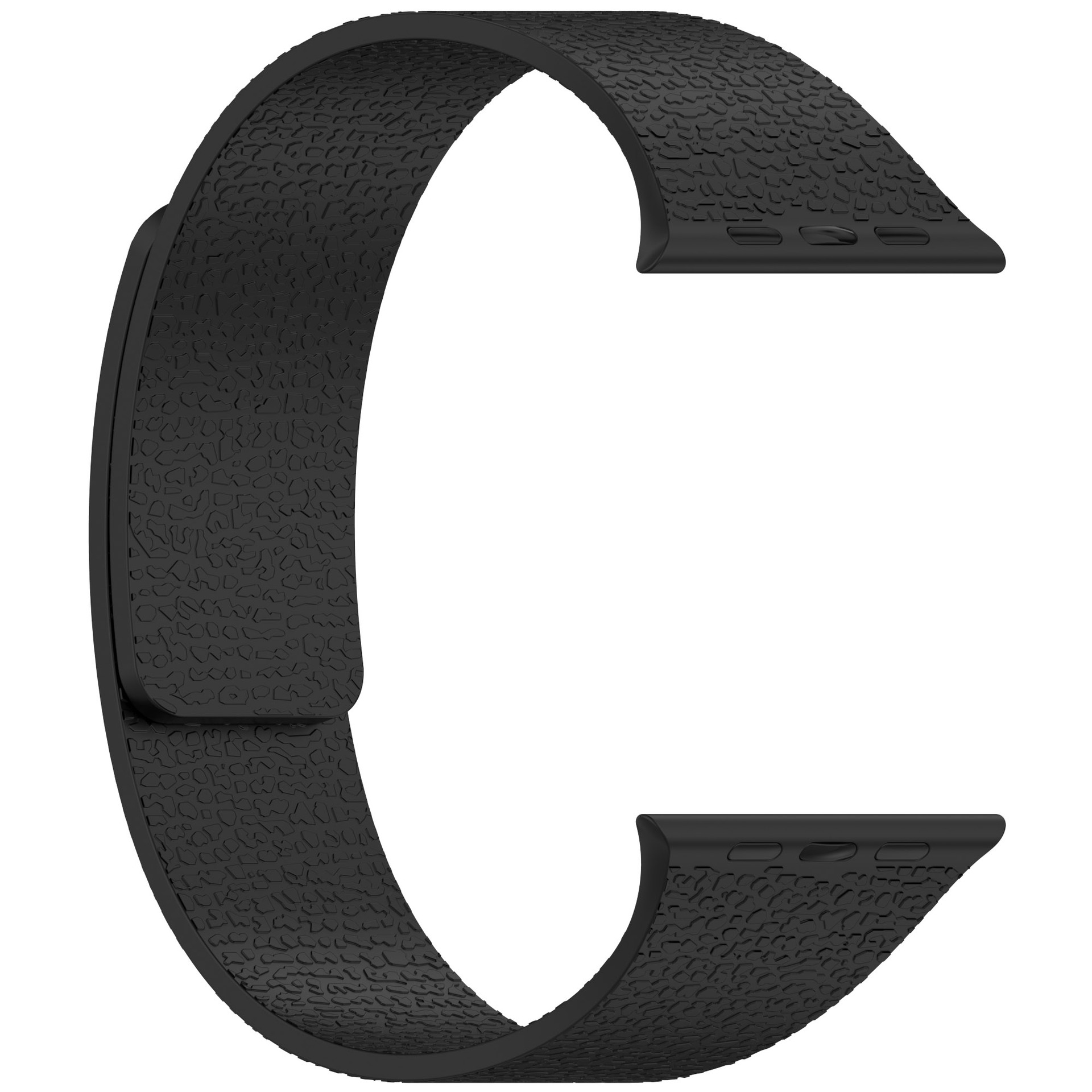 Suitable for Huawei gt5, Xiaomi s4, Apple iwatch9, litchi pattern silicone soft magnetic ultra watch strap s10 undefined