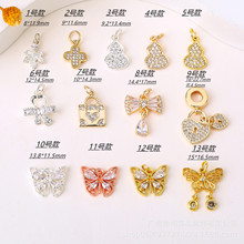 14k����ɫ΢��ʯ���J�������~�ݵ���diy����朒�������