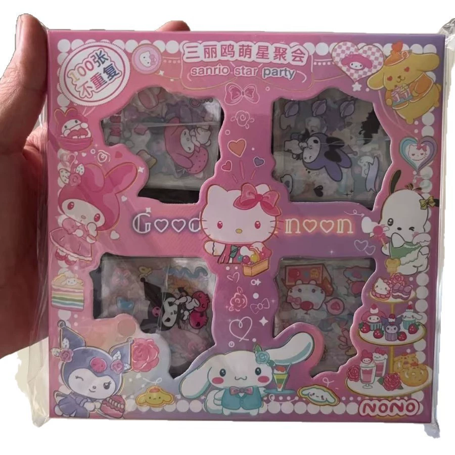 Cartoon sticker, set, creative children's stationery