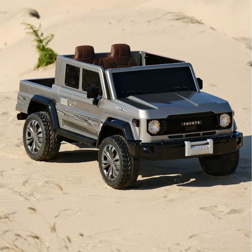 跨境儿童电动汽车四轮驱动遥控越野宝宝玩具车可坐大人双人吉普车