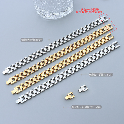 Rolex style European and American ins combination texture bracelet bracelet jewelry accessories exaggerated bracelet hip-hop bracelet