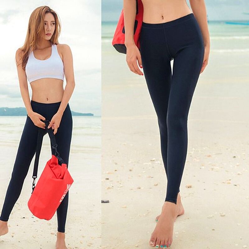 Men's High Elastic Outdoor Sun Protection Slim-Fit Trousers Sports Pants Women's Leggings Beach Pants for Swimming