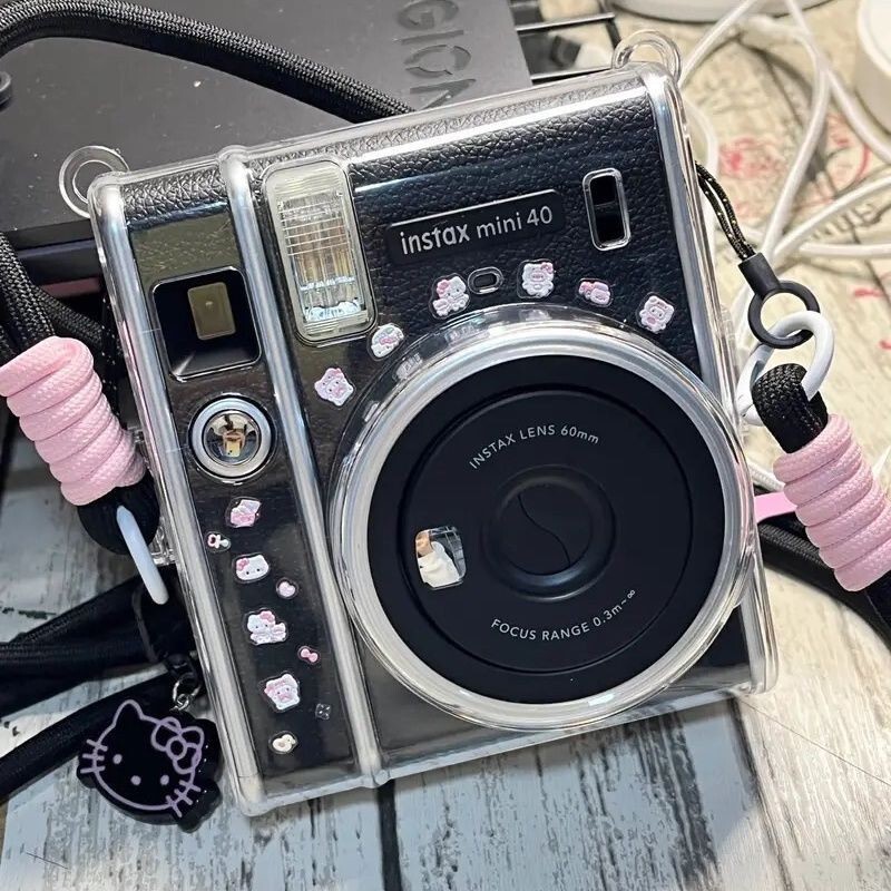 Mini40 Fuji Transparent Crystal Stand Hard Shell Protection Instax Shell Camera Accessories