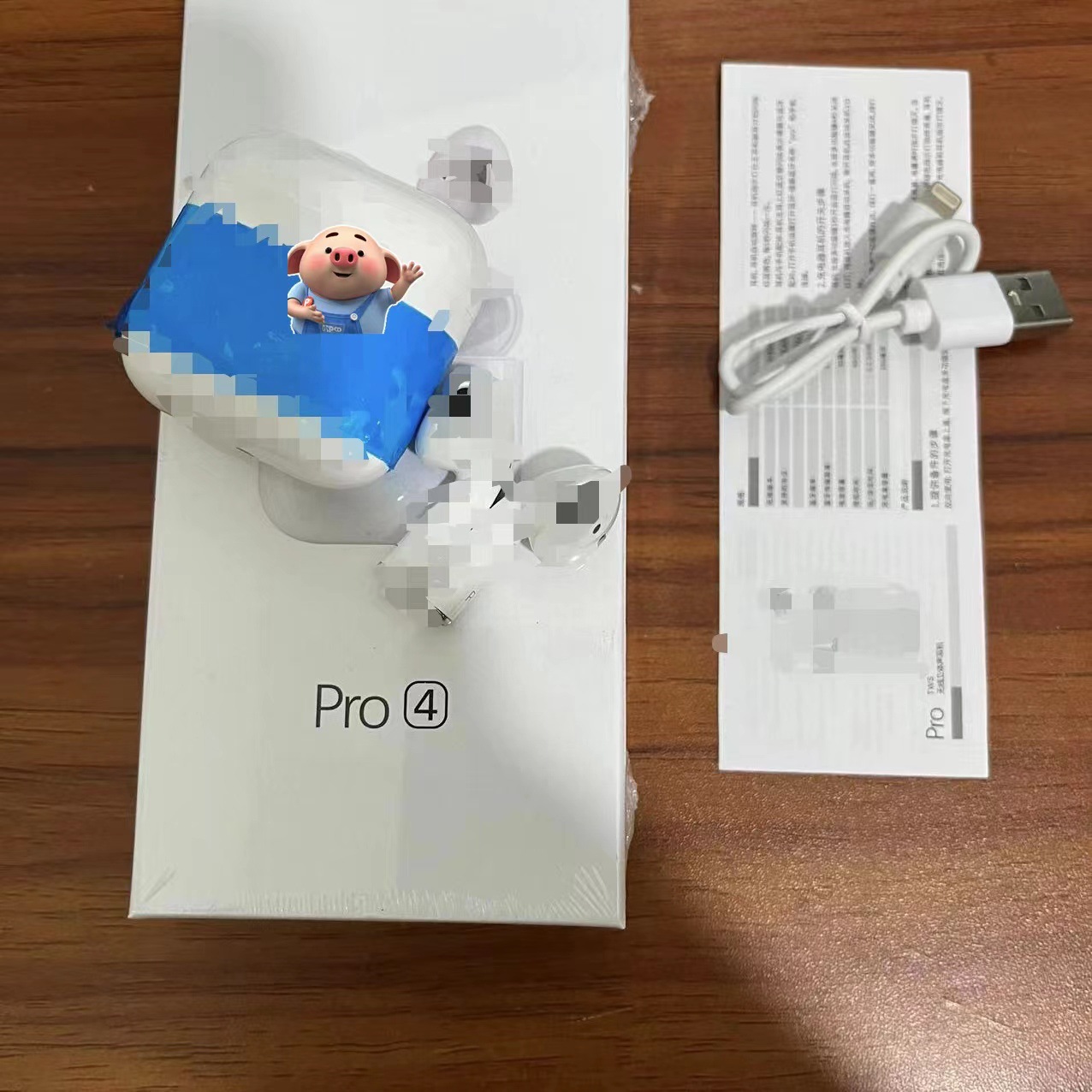 Headphones TWS Pro4 Blue Tooth Earphone Wireless Earbuds Hot