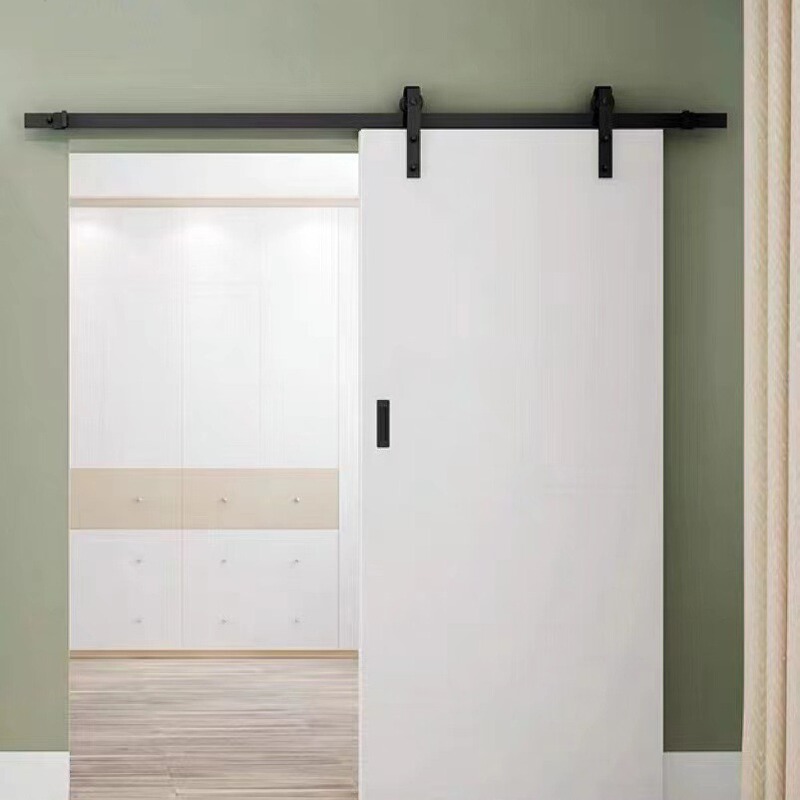 Barn Door Hanging Rail Carved Door Nordic Style Bathroom Sliding Door Kitchen Sliding Wooden Door Glass Door Paint-Free Interior Door