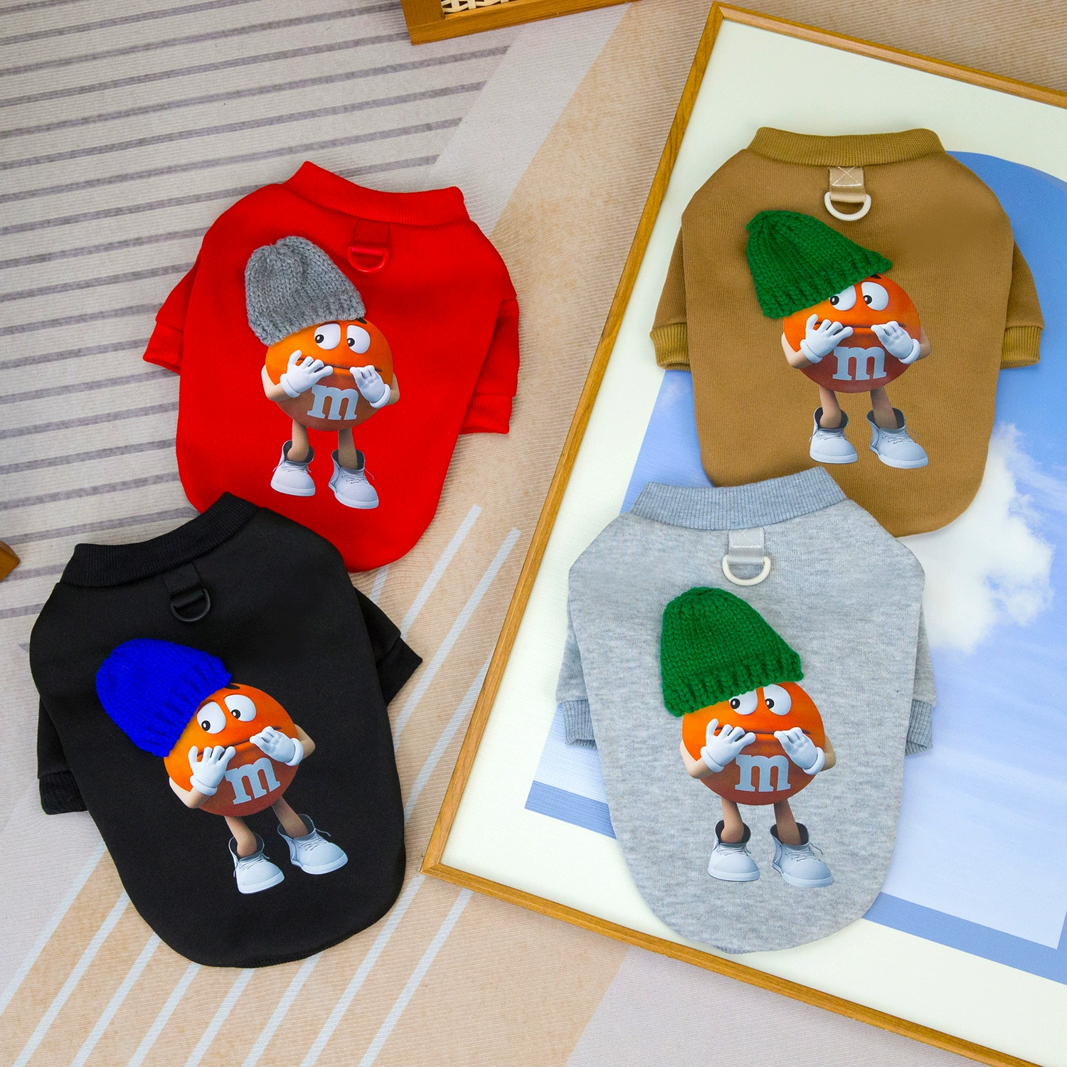 Домашние собаки Одежда для собак Домашние животные двуногие флисовое пальто Домашние собаки Одежда для собак осень-зима новые 24 маленькие шляпы свитера