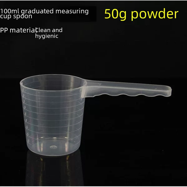 Transparent Graduated Spoon Plastic Measuring Spoon Plastic Spoon 50g 100ml Pet Measuring Spoon Fixed Grain Spoon 70ml Spoon