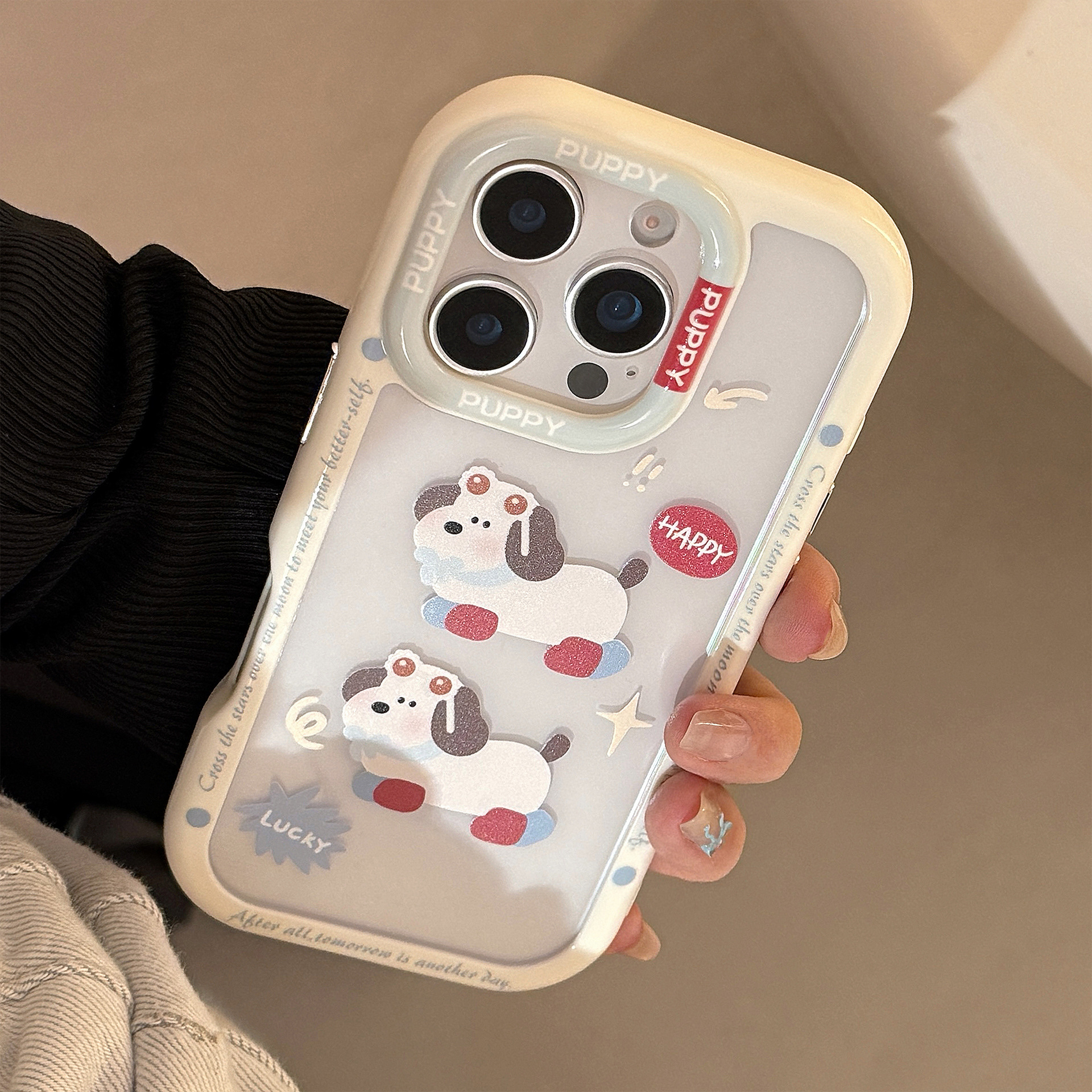 Cover protettiva per iphone con cagnolino e occhiali_voghion.com