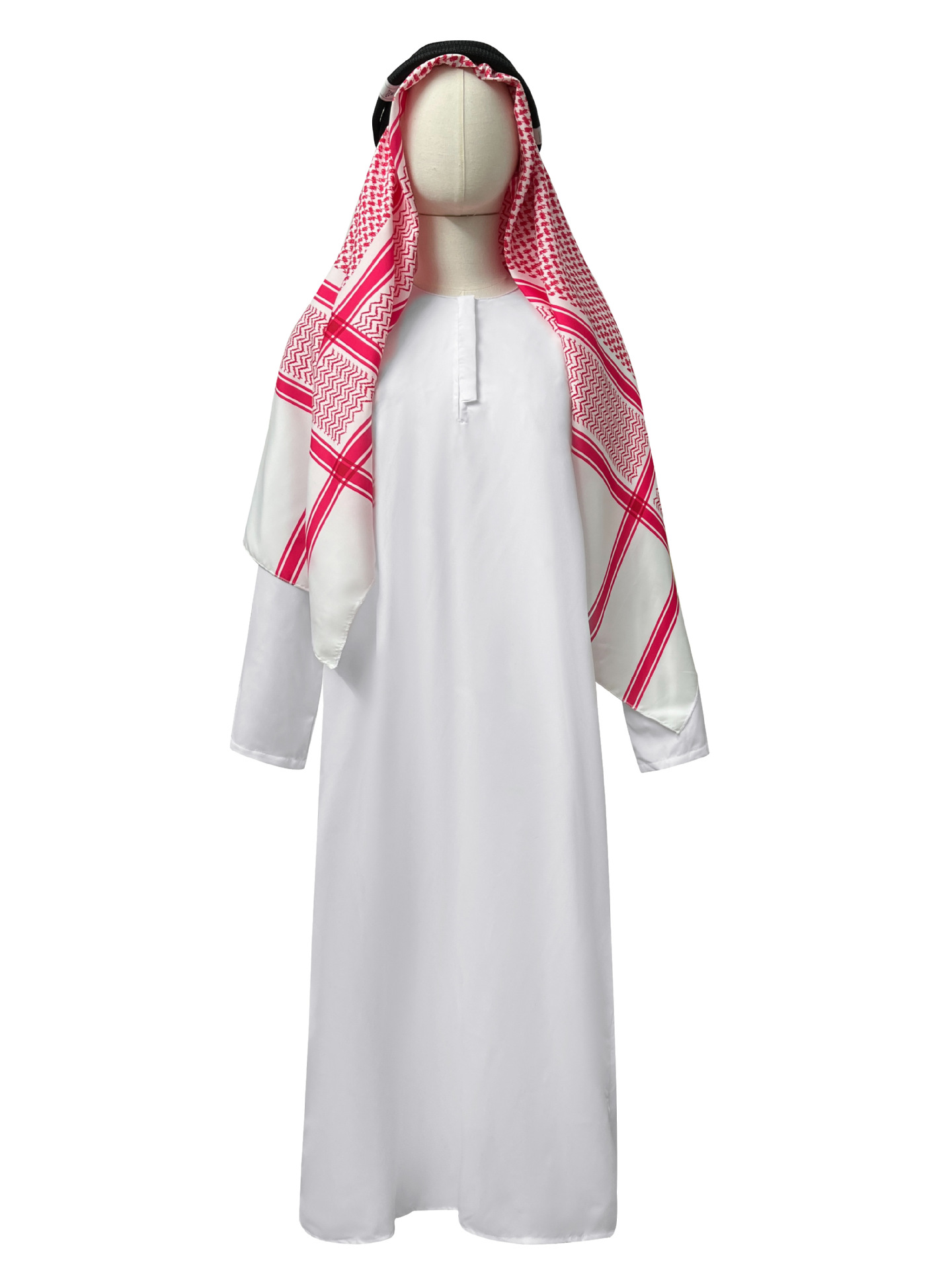 Arab Men's Thobe Saudi Dubai Muslim Robe For Middle Eastern Men_voghion.com