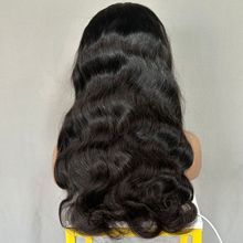 360FullLaceWigsHumanHairBodyWave真人假发蕾丝头套透明蕾丝