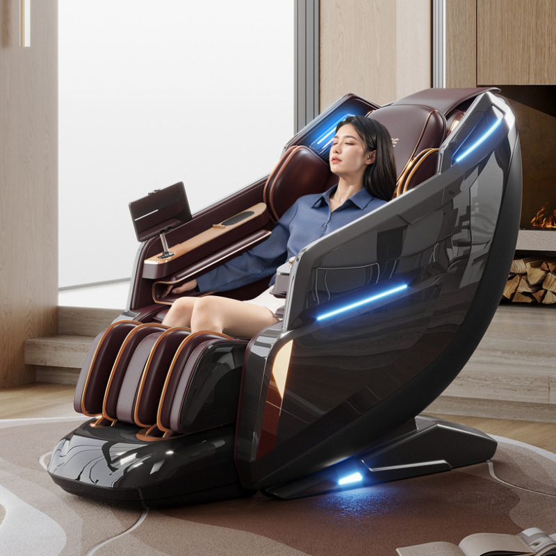 4dスマートaiゼロ重力マッサージチェア家庭用slダブルレール宇宙室豪華全身マッサージ電動マッサージチェア|undefined